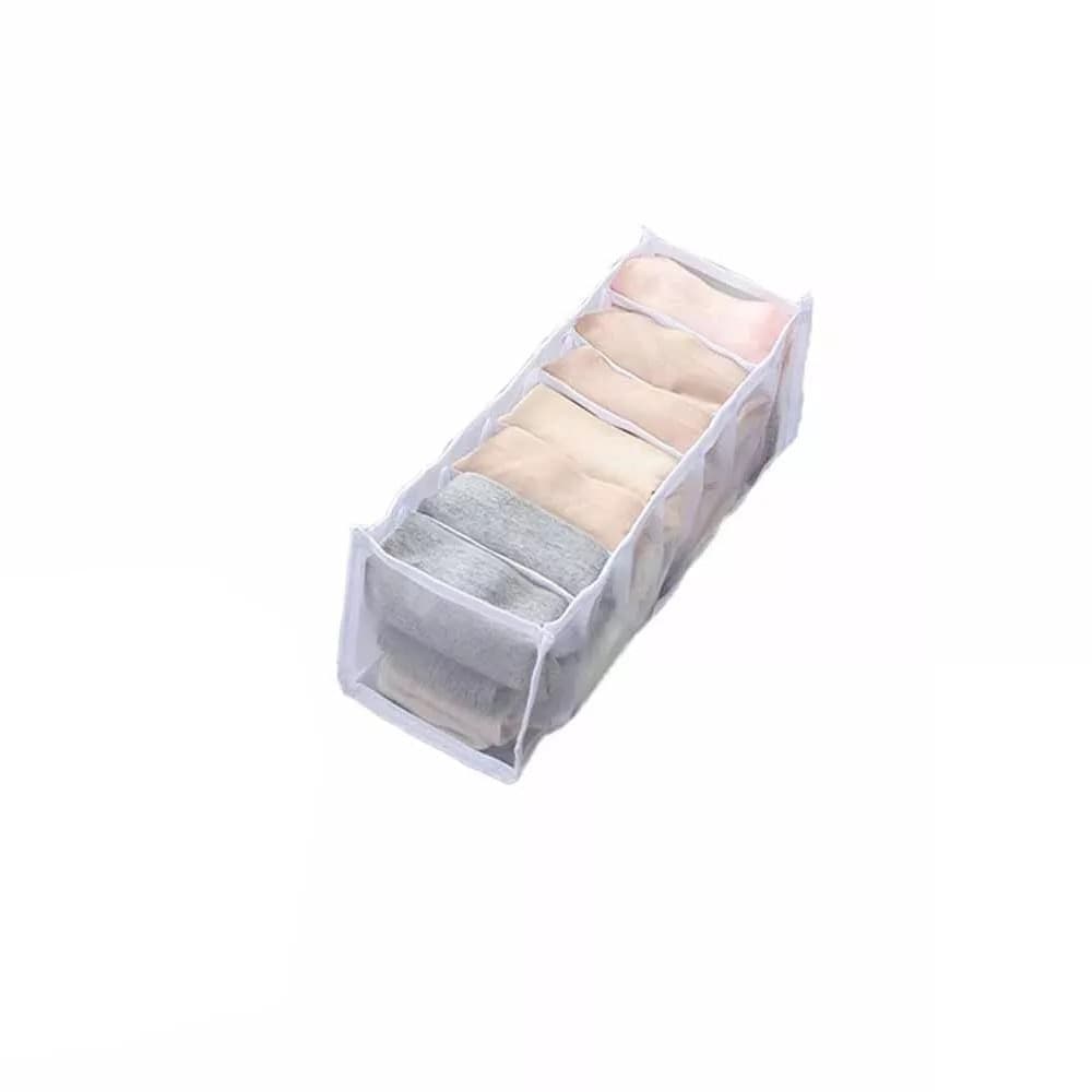 ORGANIZER PER CASSETTI 7 SCOMPARTI TESSUTO BIANCHERIA INTIMA SALVASPAZIO 59978 in Organizer per cassetti Trade Shop italia - Napoli, commercioVirtuoso.it