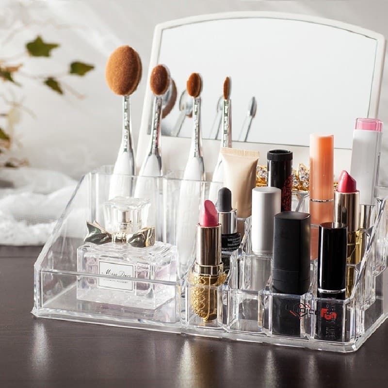 Organizzatore Porta Cosmetici Specchio Jk 7024 16 Comparti Organizer Trasparente Bellezza/Accessori e strumenti di bellezza/Portatrucchi/Beauty case e contenitori/Contenitori per cosmetici Trade Shop italia - Napoli, Commerciovirtuoso.it