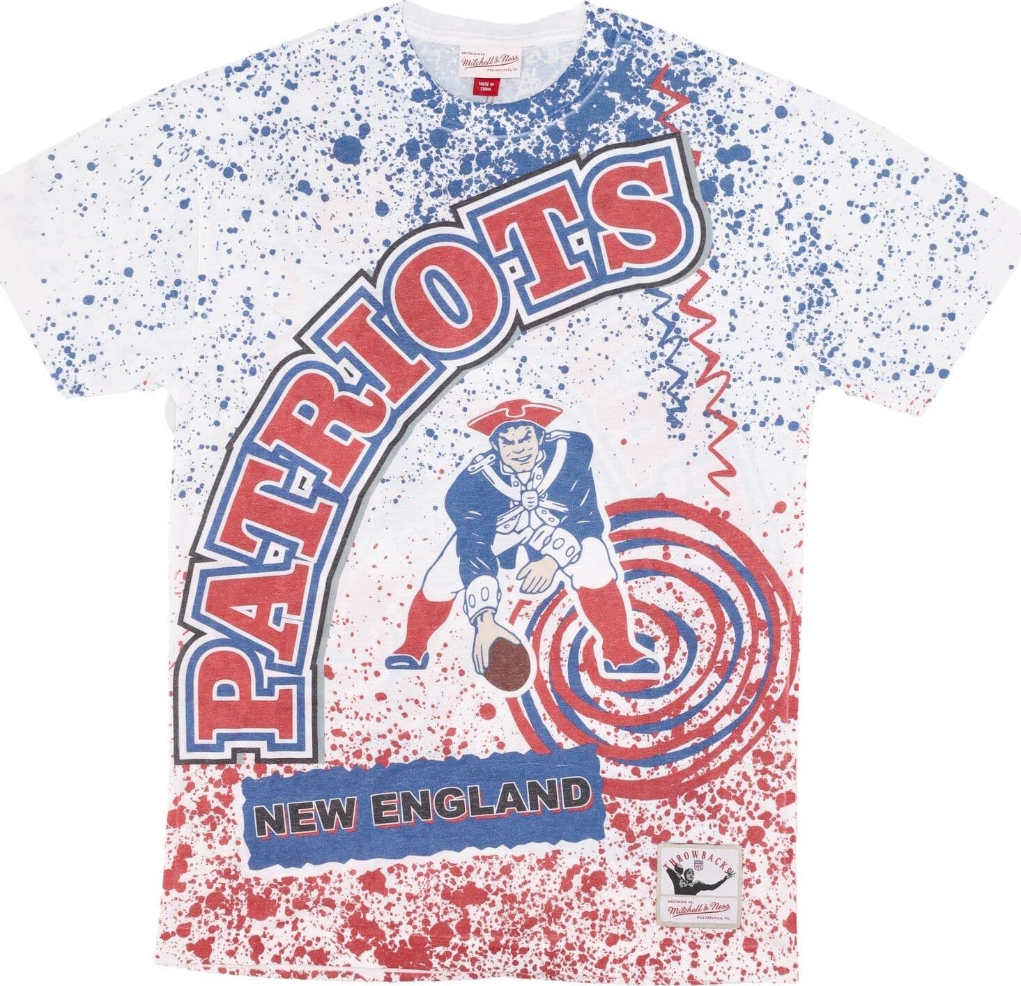 MITCHELL & NESS Maglietta Uomo Nfl Team Burst Sublimated Tee Neepat White/original Team Colors da uomo in T-Shirt Drestige - Casamassima, commercioVirtuoso.it