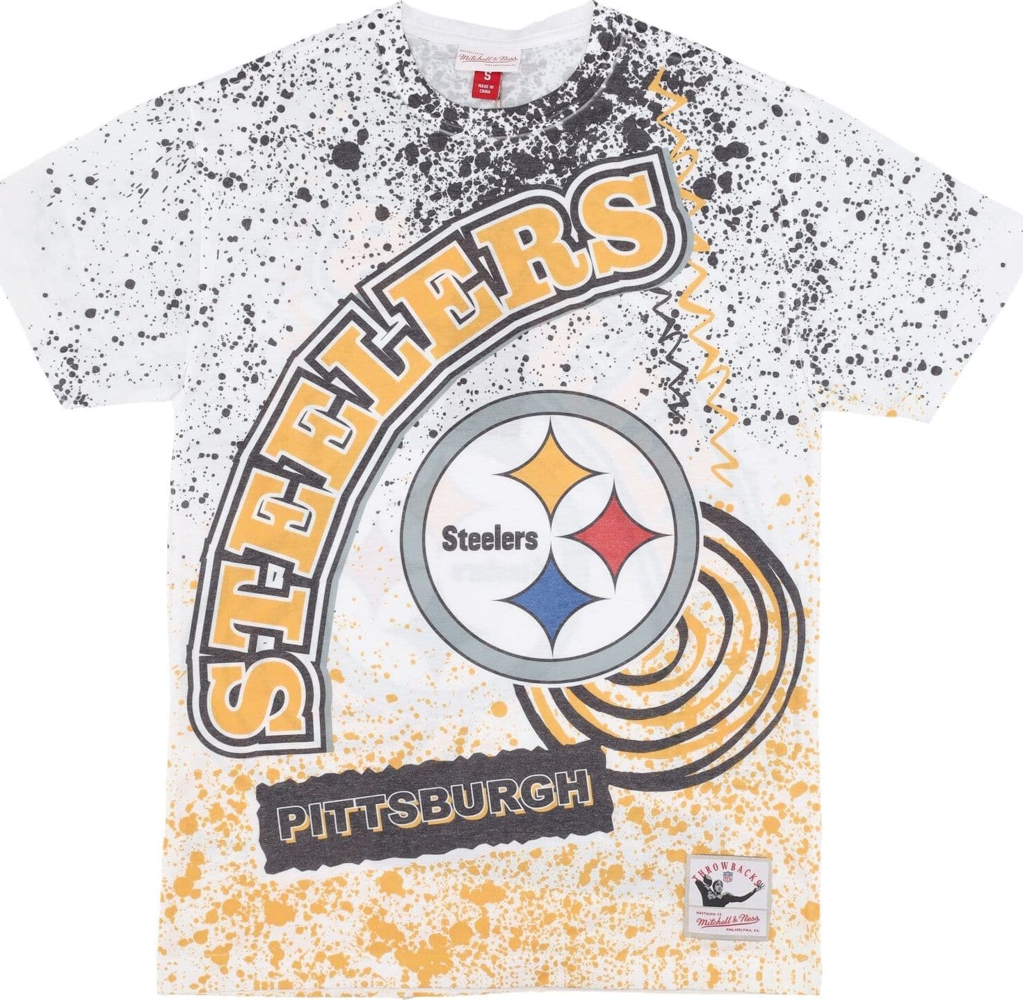 MITCHELL & NESS Maglietta Uomo Nfl Team Burst Sublimated Tee Pitste White/original Team Colors da uomo in T-shirt Drestige - Casamassima, commercioVirtuoso.it