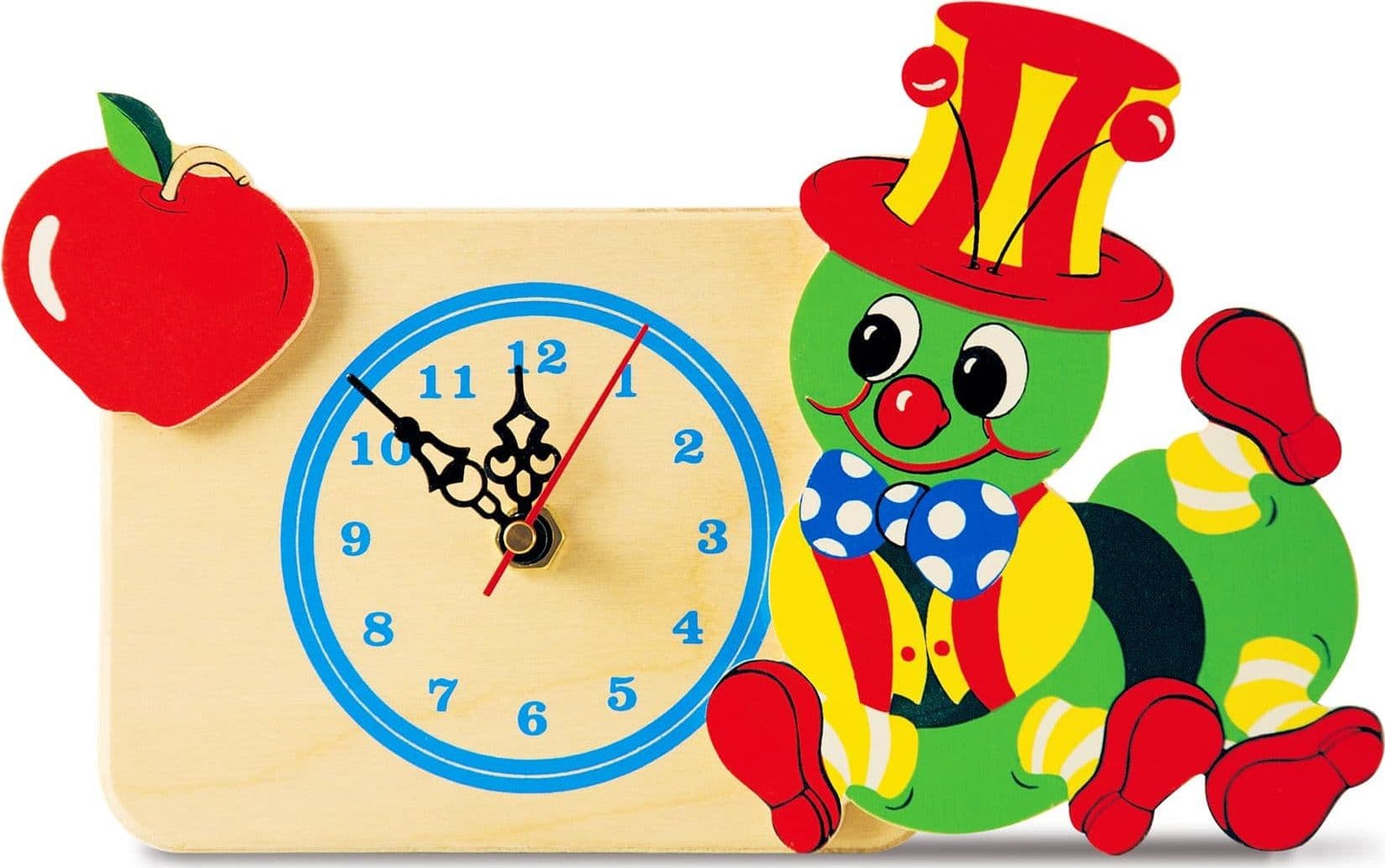 Orologio - Bruco Mela (da Tavolo) Cameretta Bambini Dida in Orologi Dida - Ragusa, commercioVirtuoso.it