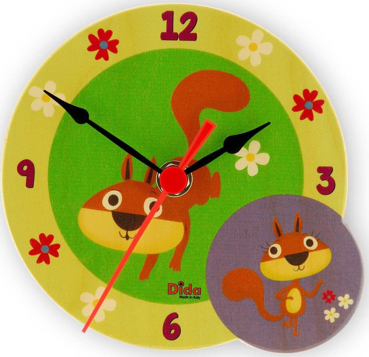 Orologio - Scoiattoli (da Tavolo) Cameretta Ragazzi Dida in Orologi Dida - Ragusa, commercioVirtuoso.it