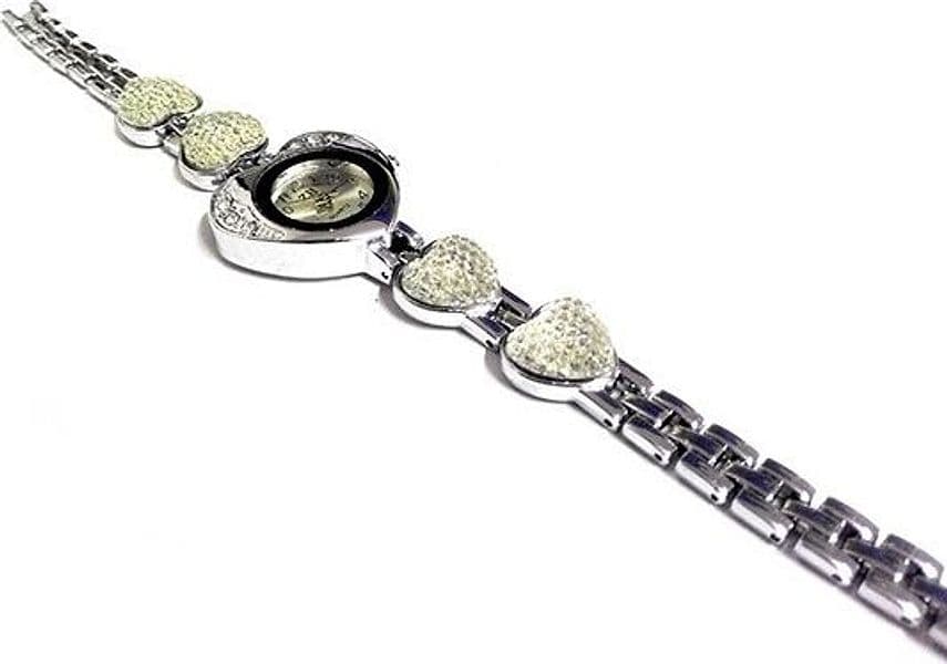 OROLOGIO A CUORE CON STRASS GRANDI TAGLIO SWAROVSKI SU QUADRANTE E BRACCIALE Moda/Donna/Orologi/Orologi da polso Trade Shop italia - Napoli, Commerciovirtuoso.it