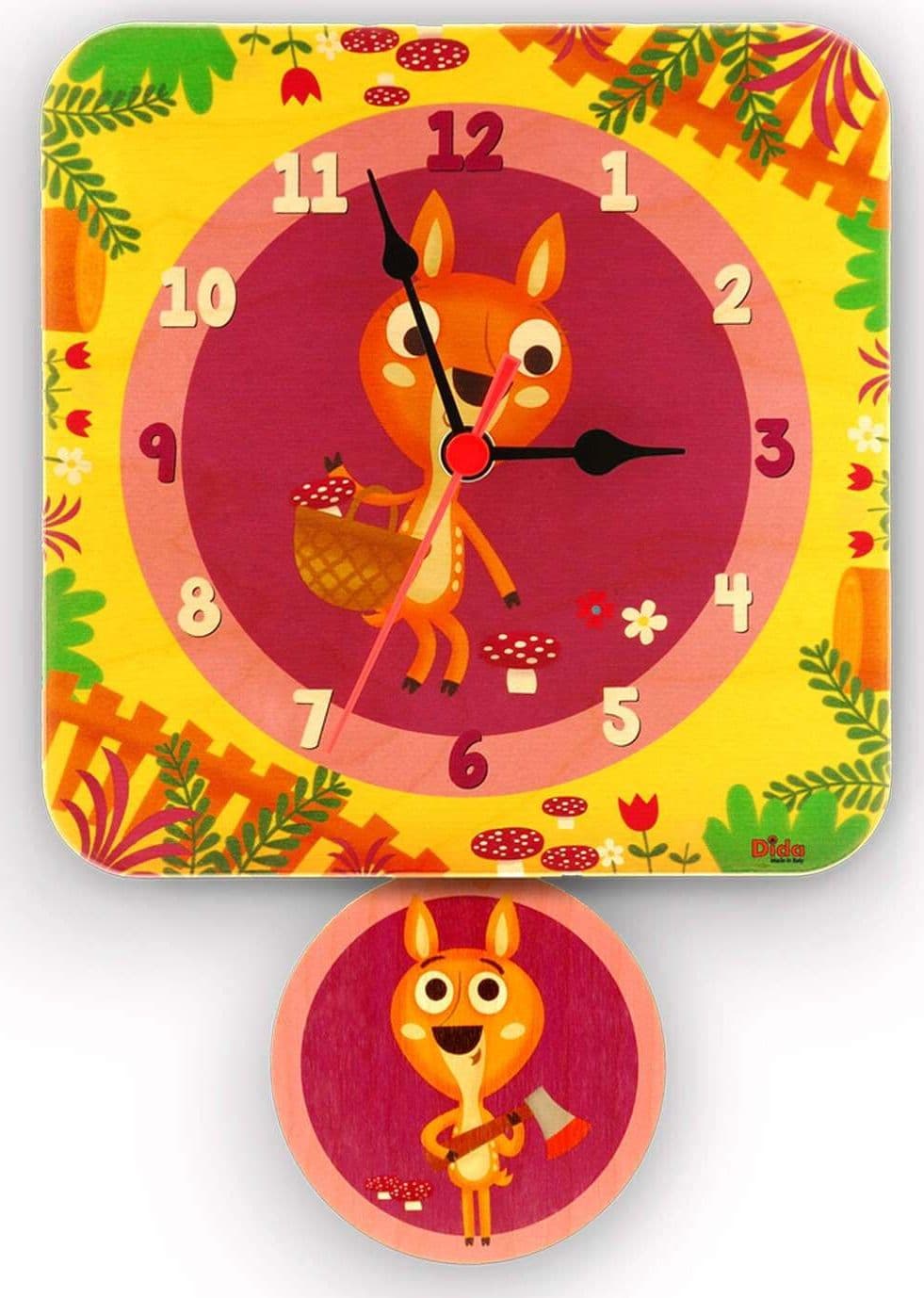 Orologio A Pendolo - Cerbiatti Da Parete Cameretta Bambini Dida in Orologi Dida - Ragusa, commercioVirtuoso.it