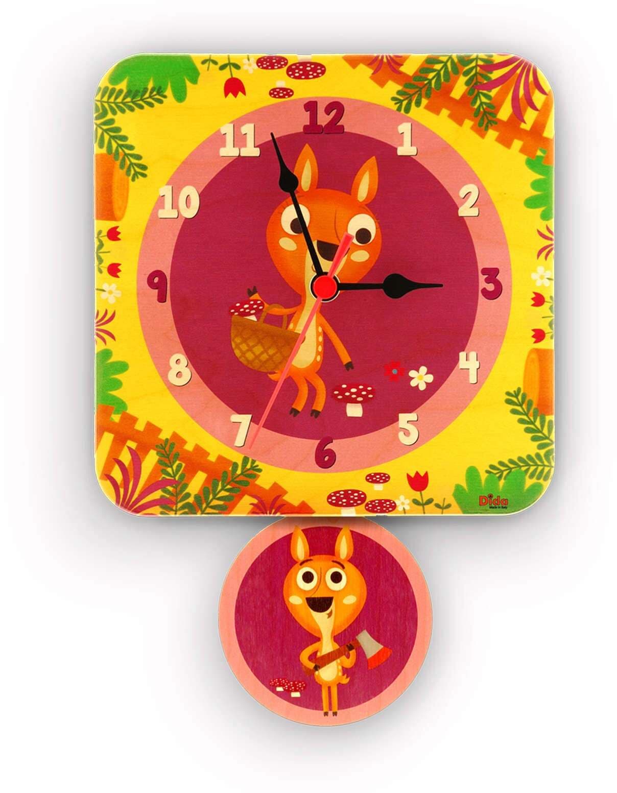 Orologio A Pendolo - Cerbiatti Da Parete Cameretta Bambini Dida in Orologi Dida - Ragusa, commercioVirtuoso.it