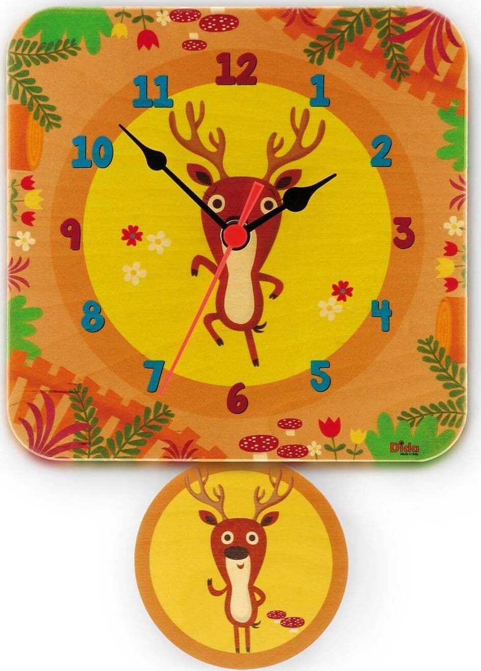 Orologio A Pendolo - Cervi Da Parete Cameretta Bambini Dida in Orologi Dida - Ragusa, commercioVirtuoso.it