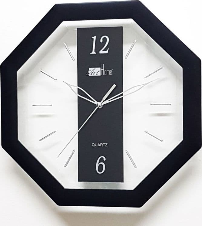 OROLOGIO ANALOGICO PARETE 28 CM QUADRANTE OTTAGONALE NERO TRASPARENTE PLASTICA Casa e cucina/Decorazioni per interni/Orologi/Orologi da parete Trade Shop italia - Napoli, Commerciovirtuoso.it