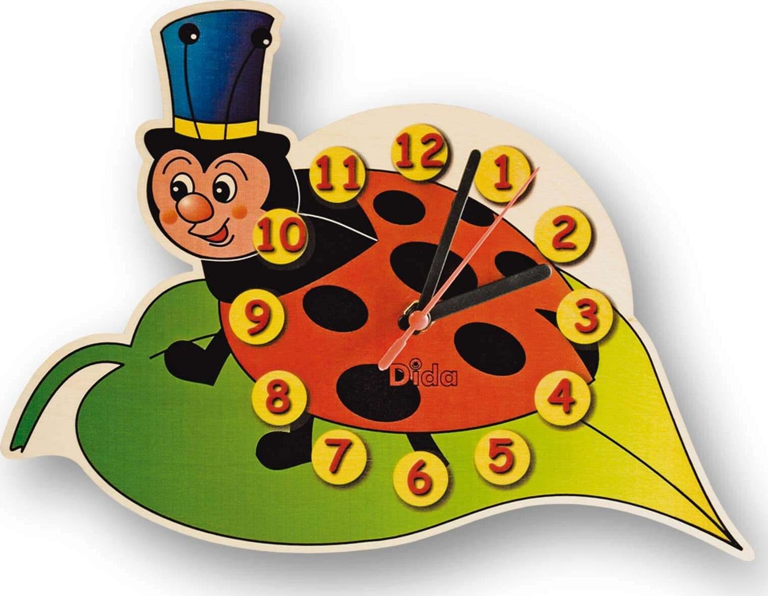 Orologio Da Parete - Coccinella Per Cameretta Bambini in Legno Dida in Orologi Dida - Ragusa, commercioVirtuoso.it