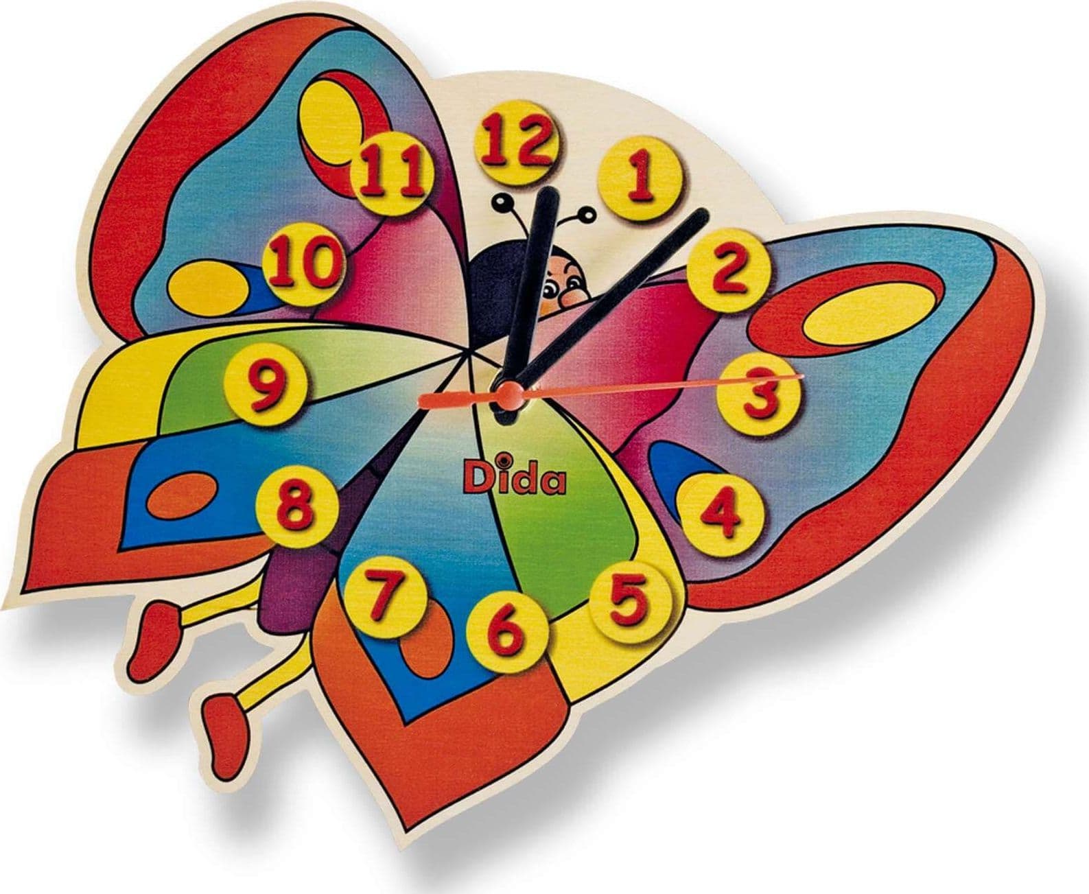 Orologio Da Parete - Farfalla per Cameretta Bambini Dida in Orologi Dida - Ragusa, commercioVirtuoso.it