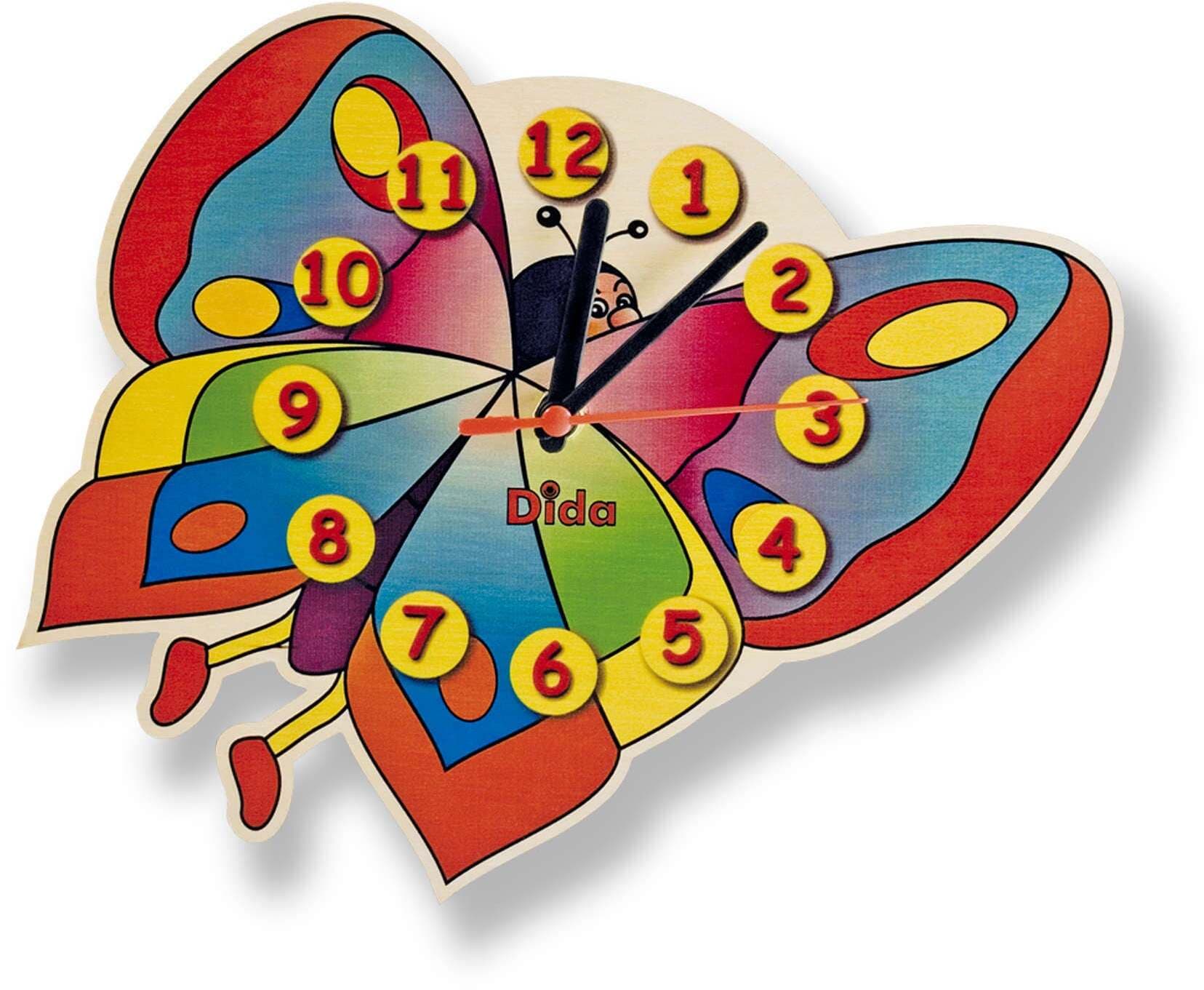 Orologio Da Parete - Farfalla per Cameretta Bambini Dida in Orologi Dida - Ragusa, commercioVirtuoso.it