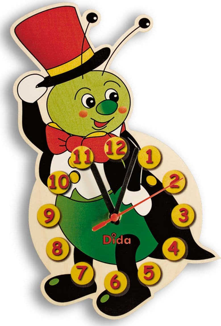 Orologio Da Parete - Grillo Per Cameretta Bambini in Legno Dida in Orologi Dida - Ragusa, commercioVirtuoso.it