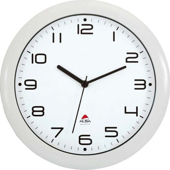 Orologio da parete Hornew - diametro 30 cm - bianco - Alba Casa e cucina/Decorazioni per interni/Orologi/Orologi particolari/Stazioni meteorologiche Eurocartuccia - Pavullo, Commerciovirtuoso.it