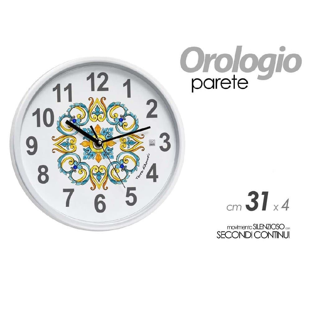 Orologio Da Parete Muro Tondo Movimento Silenzioso 31x4 Cm Decoro Mosaico 817090 Casa e cucina/Decorazioni per interni/Orologi/Orologi da parete Trade Shop italia - Napoli, Commerciovirtuoso.it