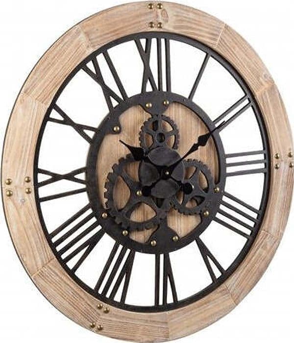 Orologio-da-parete-Yes-Everyday-0181898-Ticking-Q20-Nero-e-Legno