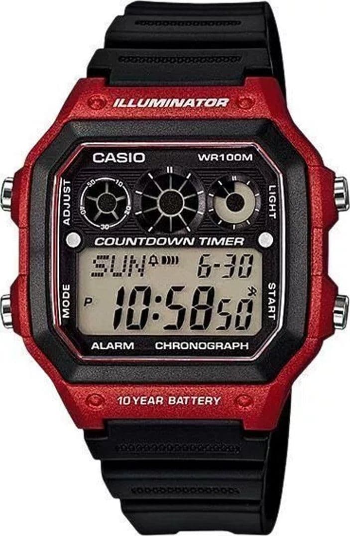 Orologio Da Polso Casio Ae-1300wh-4avdf Digitale Uomo Sportivo Rosso Moda/Uomo/Orologi/Orologi da polso Trade Shop italia - Napoli, Commerciovirtuoso.it