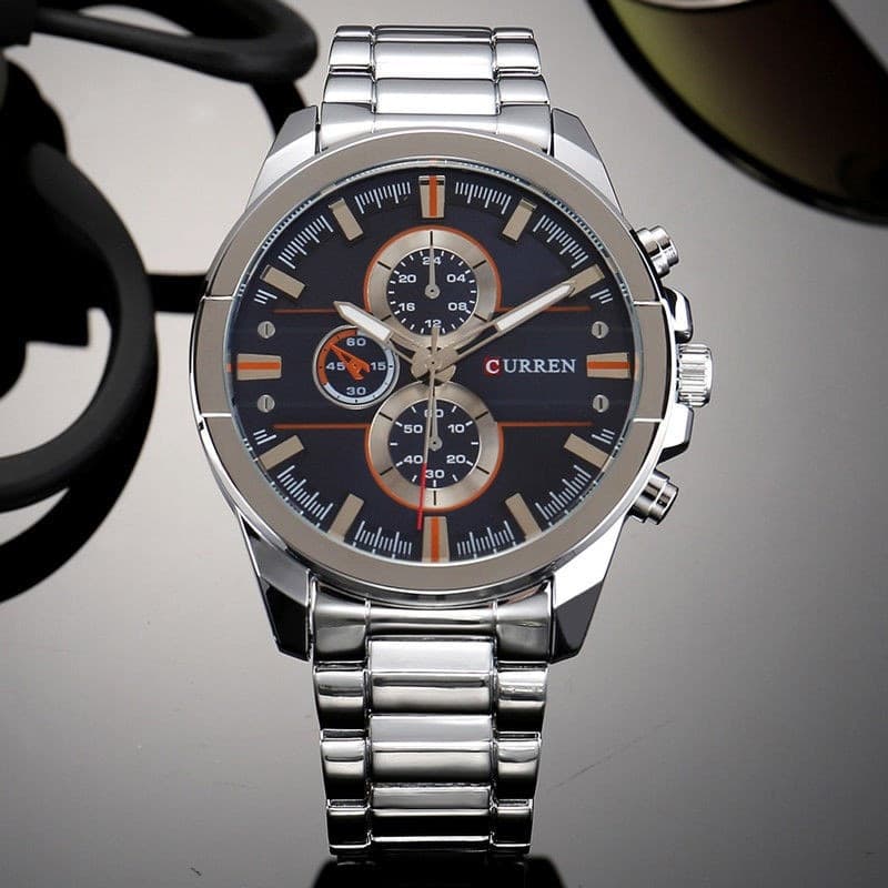 Orologio Da Polso Curren 8274 Uomo Analogico Quarzo Military Sport Silver Moda/Uomo/Orologi/Orologi da polso Trade Shop italia - Napoli, Commerciovirtuoso.it