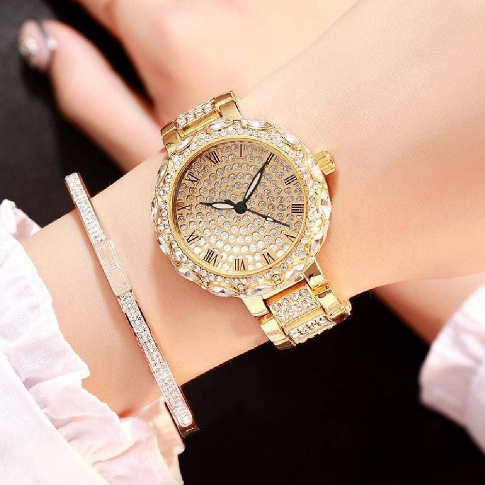 Orologio Da Polso Per Donna Moda Casual Fashion Brillantini Analogico Dorato Moda/Donna/Orologi/Orologi da polso Trade Shop italia - Napoli, Commerciovirtuoso.it
