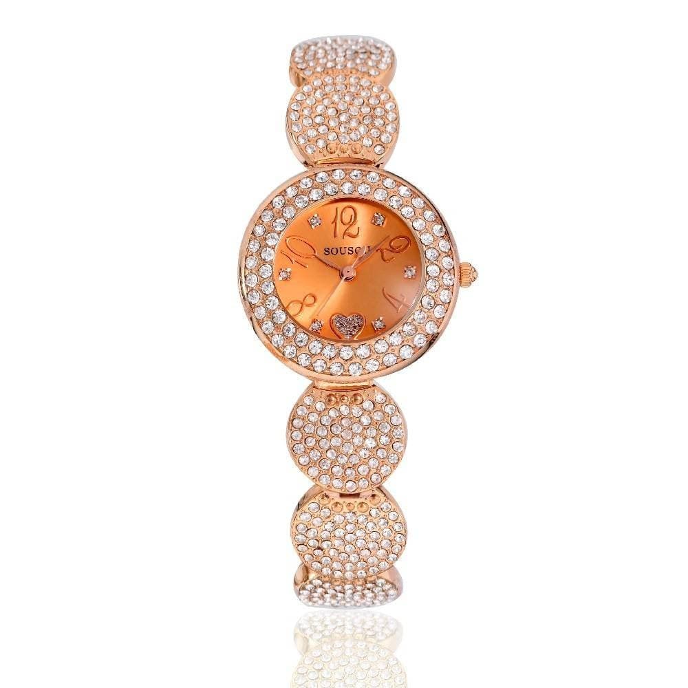 Orologio Da Polso Sousou S6097 Donna Movimento Quarzo Cuore Brillantini Oro Rosa Moda/Donna/Orologi/Orologi da polso Trade Shop italia - Napoli, Commerciovirtuoso.it