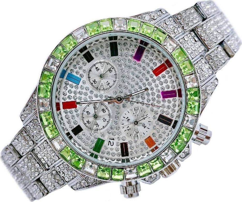 Orologio Da Polso Unisex Quarzo Acciaio Data Diamond Strass Silver Ghiera Verde Abbigliamento e Accessori > Orologi e gioielli > Orologi Uomo > Orologi Donna Trade Shop italia - Napoli, Commerciovirtuoso.it