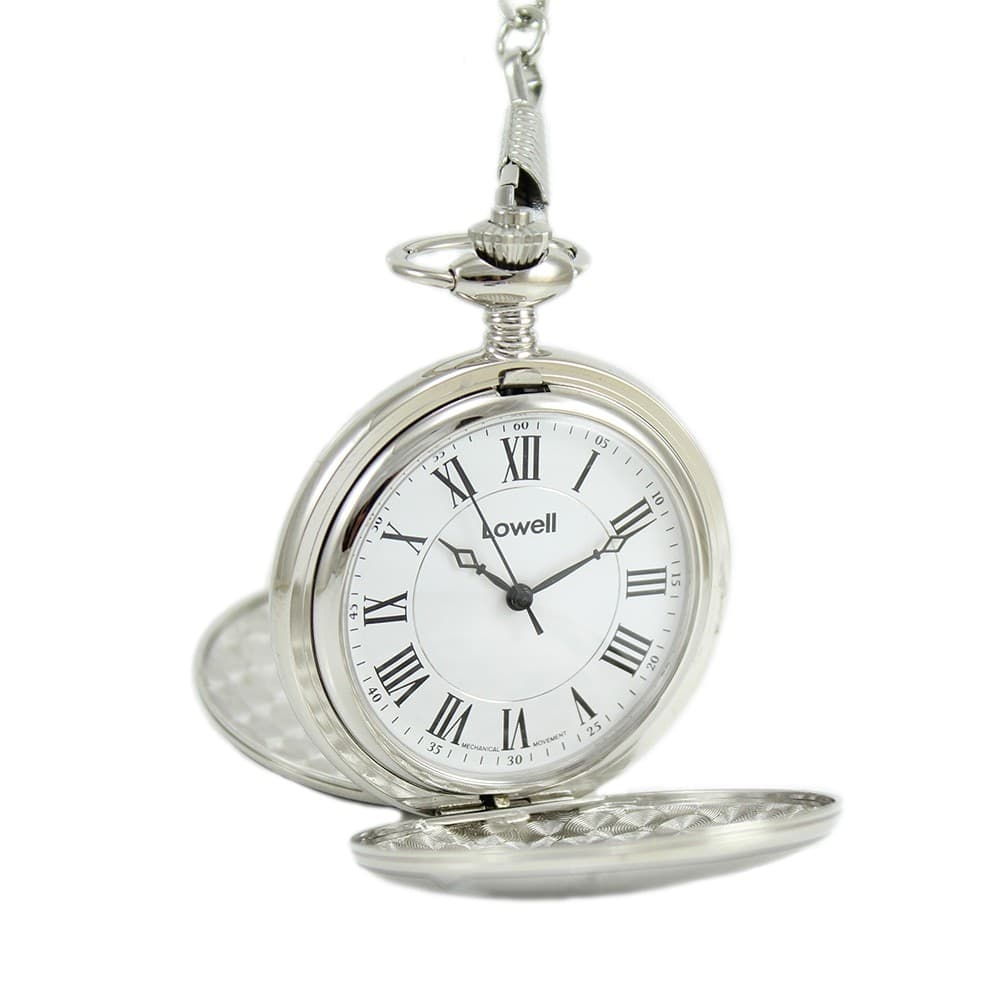 Orologio da tasca Lowell carica manuale doppia cassa fondello interno per incisione in Orologi da tasca Gioielleria Saba - Dolianova, commercioVirtuoso.it