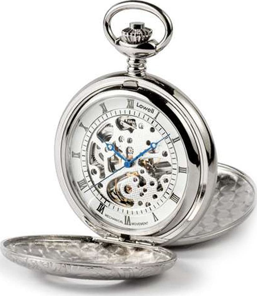 Orologio da tasca Meccanico carica manuale Lowell con movimento a vista Kenneth in Orologi da tasca Gioielleria Saba - Dolianova, commercioVirtuoso.it