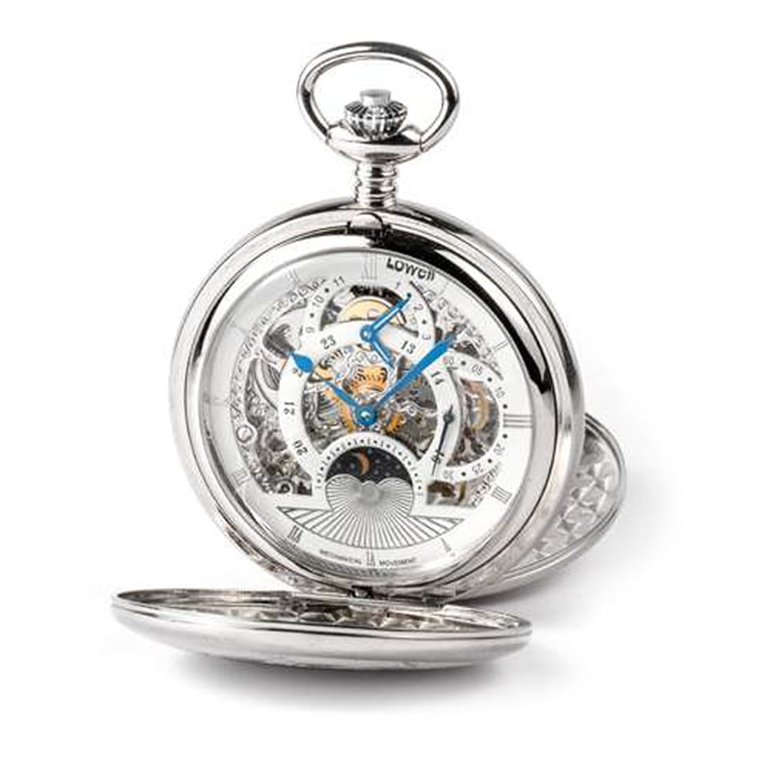 Orologio da tasca Movimento meccanico carica manuale Dual time fasi giorno/notte in Orologi da tasca Gioielleria Saba - Dolianova, commercioVirtuoso.it