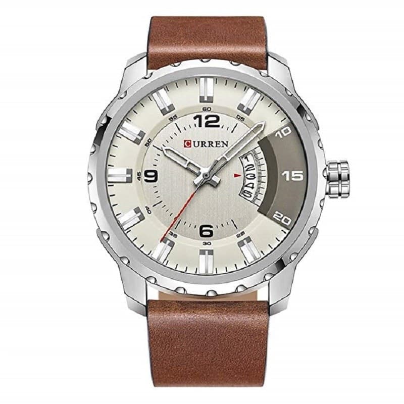 OROLOGIO DA UOMO MARCA IN VERA PELLE MARRONE BAND CURREN AL QUARZO BLACK8245 Moda/Uomo/Orologi/Orologi da polso Trade Shop italia - Napoli, Commerciovirtuoso.it