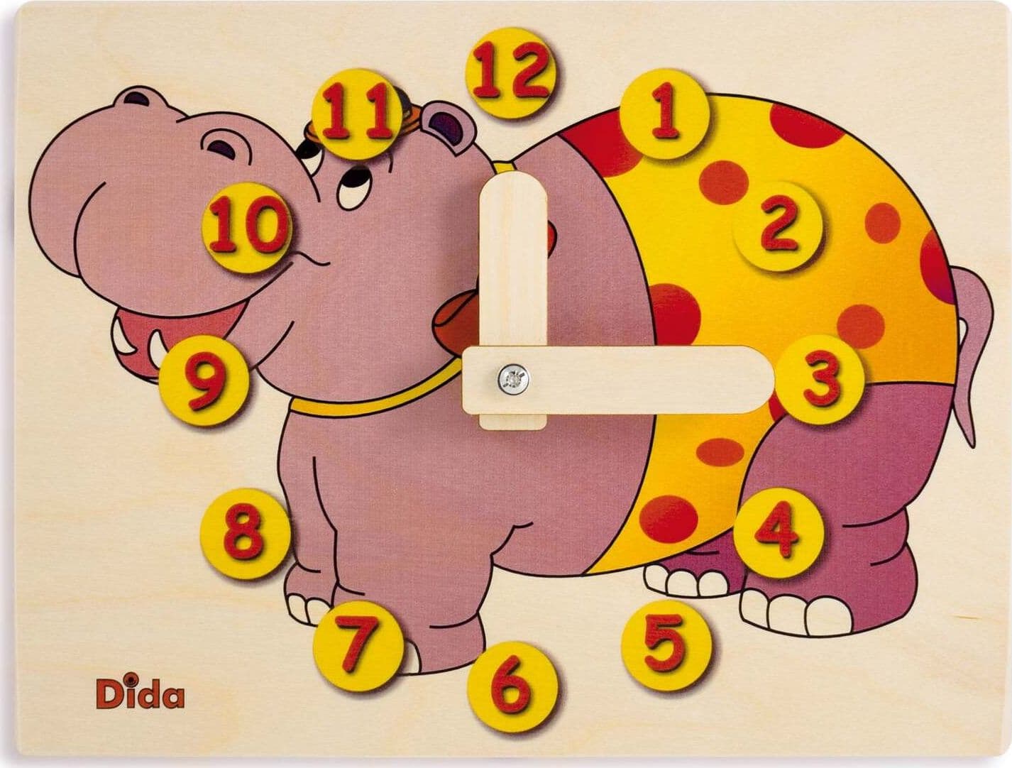 Orologio Didattico Ippopotamo Bambini per Imparare a Leggere Le Ore in Orologi d'apprendimento Dida - Ragusa, commercioVirtuoso.it