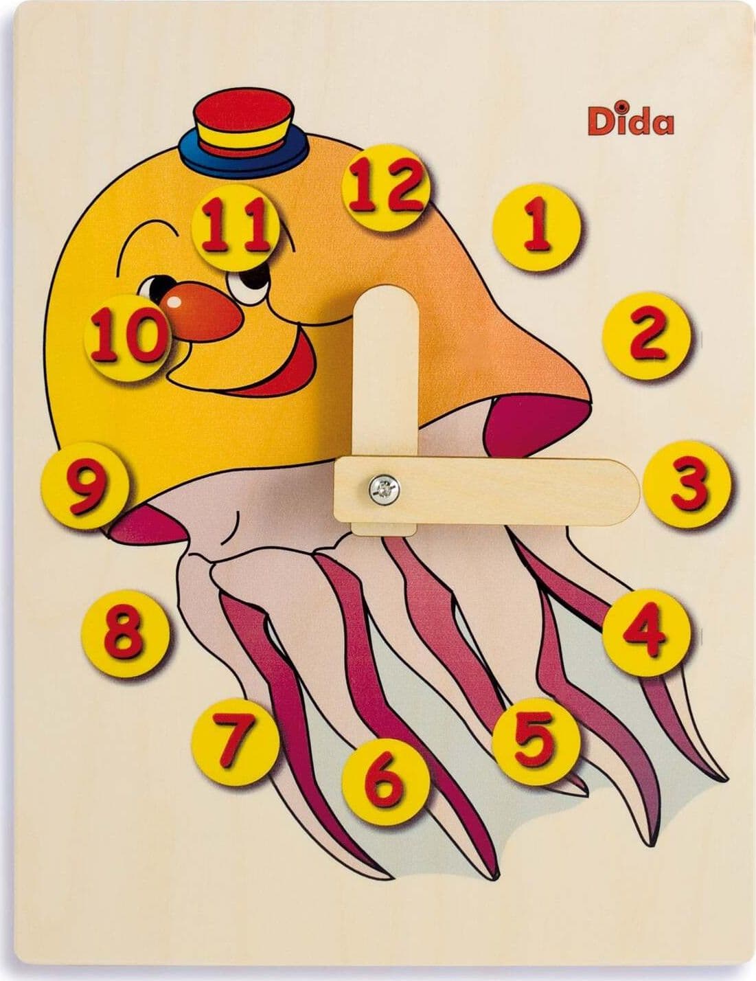 Orologio Didattico Medusa Bambini per Imparare a Leggere Le Ore