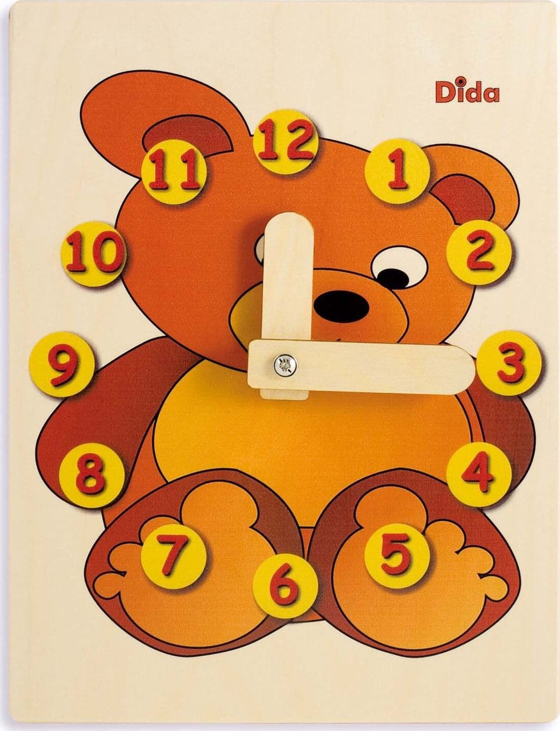 Orologio Didattico Orso Bambini per Imparare a Leggere Le Ore