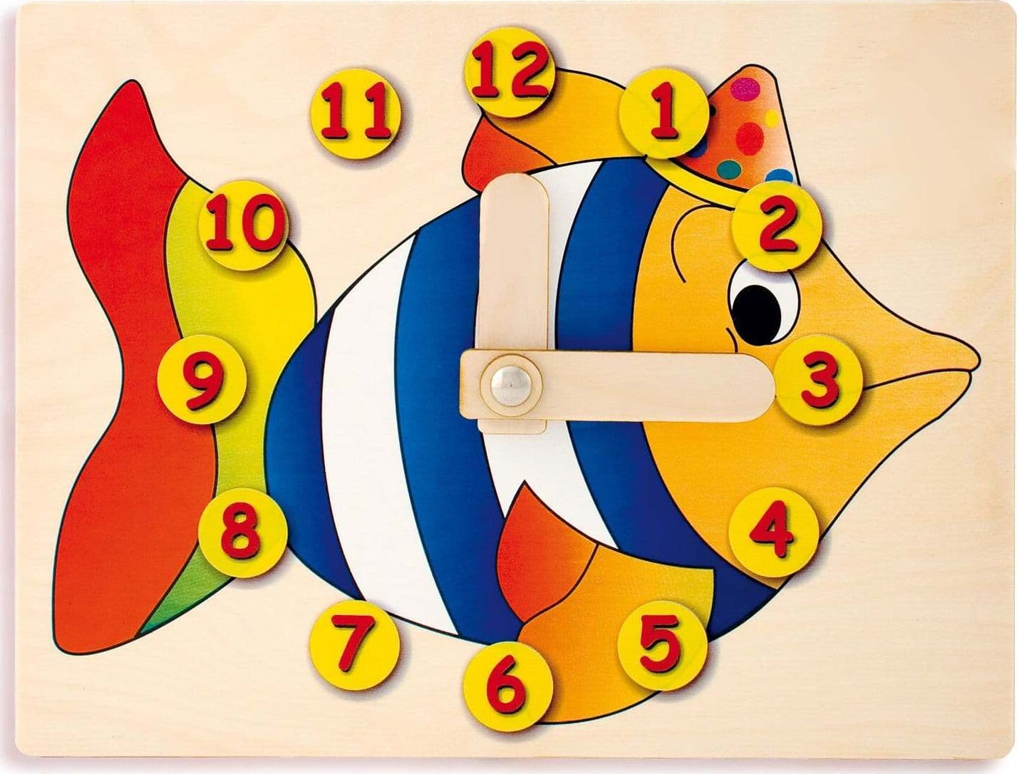 Orologio Didattico Pesce Bambini per Imparare a Leggere Le Ore in Orologi d'apprendimento Dida - Ragusa, commercioVirtuoso.it