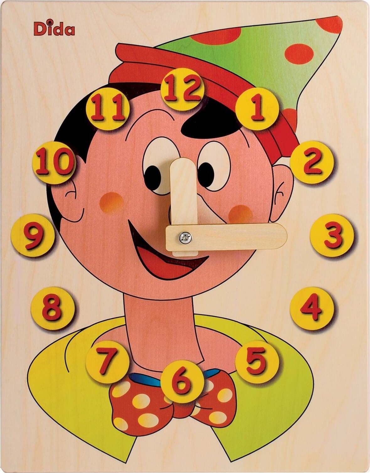 Orologio Didattico Pinocchio Viso Bambini per Imparare a Leggere Le Ore in Orologi d'apprendimento Dida - Ragusa, commercioVirtuoso.it