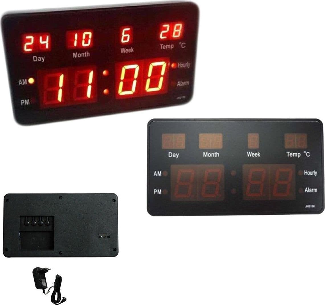 OROLOGIO DIGITALE A LED DA PARETE DA SCRIVANIA DATA TEMPERATURA SVEGLIA JH2158 Casa e cucina/Decorazioni per interni/Orologi/Sveglie Trade Shop italia - Napoli, Commerciovirtuoso.it