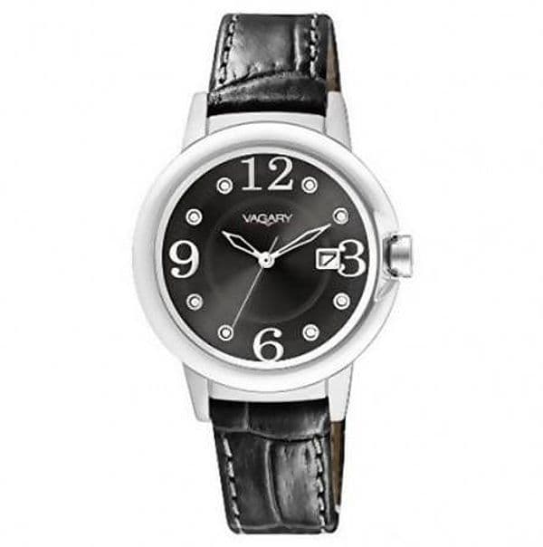 Orologio Donna Vagary by Citizen Solotempo Nero e Acciaio in Pelle Accessorio moda da polso Donna con Zirconi in Orologi da polso E B Gioielli - Siderno, commercioVirtuoso.it