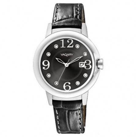 Orologio Donna Vagary by Citizen Solotempo Nero e Acciaio in Pelle Accessorio moda da polso Donna con Zirconi in Orologi da polso E B Gioielli - Siderno, commercioVirtuoso.it