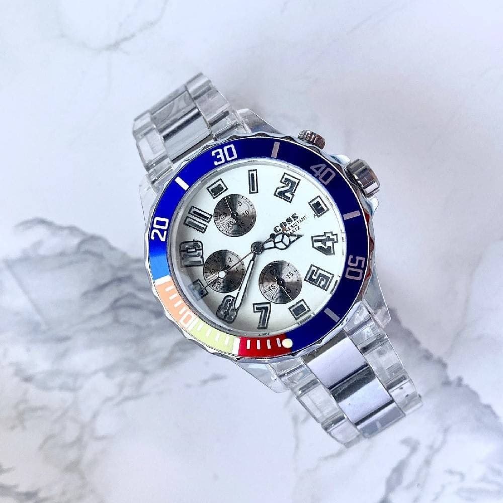 Orologio Polso Coss Uomo Analogico Quarzo Luminoso Silver Blu Quadrante Bianco Moda/Uomo/Orologi/Orologi da polso Trade Shop italia - Napoli, Commerciovirtuoso.it