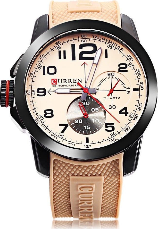 Orologio Polso Curren 8182 Uomo Analogico Quarzo Moderno Beige Trade Shop italia - Napoli, Commerciovirtuoso.it