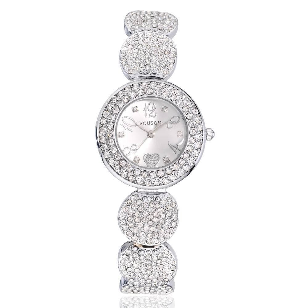 Orologio Polso Donna Sousou S6097 Cuore Brillantini Movimento Al Quarzo Silver Abbigliamento e Accessori > Orologi e gioielli > Orologi Donna Trade Shop italia - Napoli, Commerciovirtuoso.it