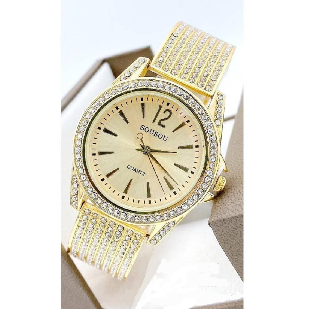 Orologio Polso Sousou 6733 Donna Quarzo Acciaio Moda Brillantini Dorato Fondo Oro Abbigliamento e Accessori > Orologi e gioielli > Orologi Donna Trade Shop italia - Napoli, Commerciovirtuoso.it