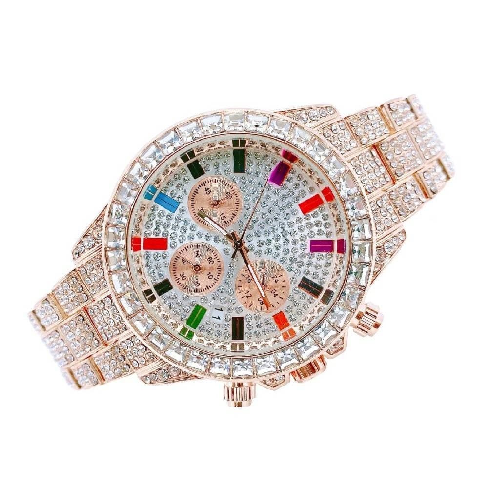 Orologio Polso Unisex Quarzo Acciaio Calendario Diamond Brillantini Strass Rosa Abbigliamento e Accessori > Orologi e gioielli > Orologi Uomo > Orologi Donna Trade Shop italia - Napoli, Commerciovirtuoso.it