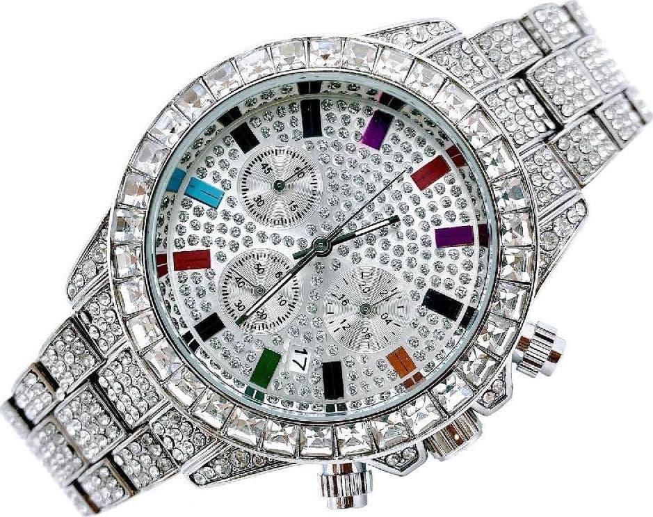 Orologio Polso Uomo Donna Quarzo Acciaio Data Diamond Strass Brillantini Silver Abbigliamento e Accessori > Orologi e gioielli > Orologi Uomo > Orologi Donna Trade Shop italia - Napoli, Commerciovirtuoso.it