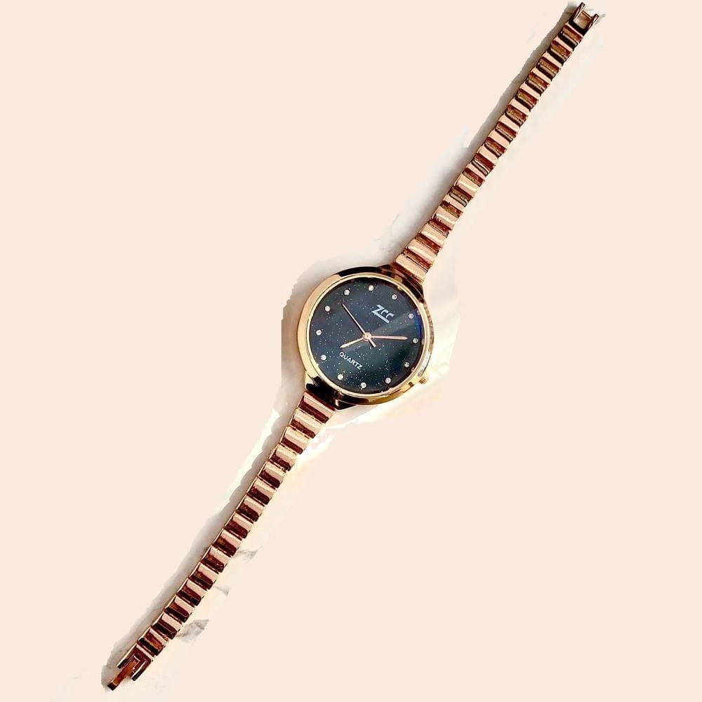Orologio Polso Zcc Donna Analogico Quarzo Acciaio Moderno Fashion Oro Rosa Nero Abbigliamento e Accessori > Orologi e gioielli > Orologi Donna Trade Shop italia - Napoli, Commerciovirtuoso.it