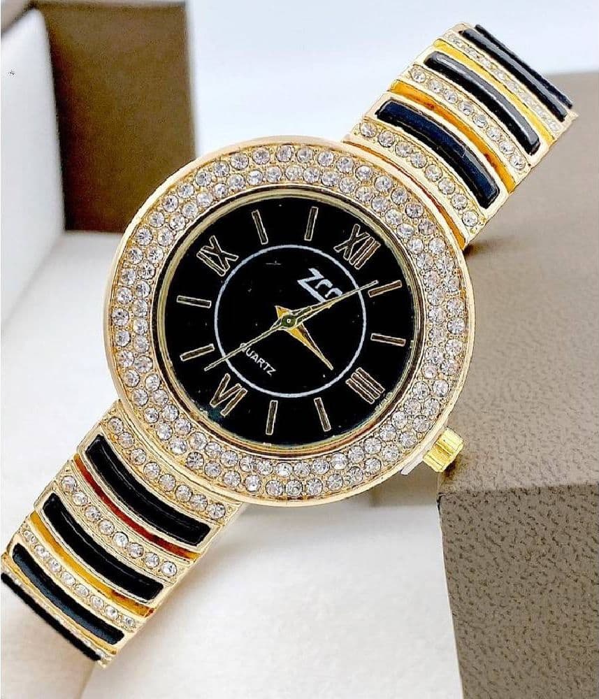 Orologio Polso Zcc Donna Quarzo Acciaio Analogico Moda Brillantini Dorato Nero Abbigliamento e Accessori > Orologi e gioielli > Orologi Donna Trade Shop italia - Napoli, Commerciovirtuoso.it