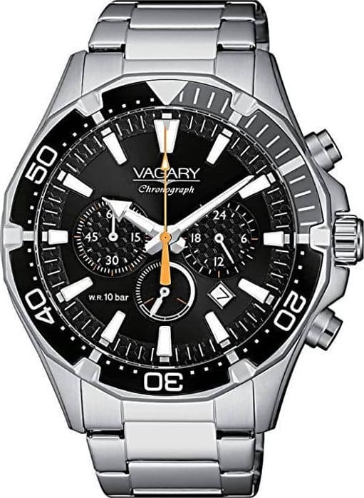 Orologio Uomo in Acciaio Vagary Accessorio da polso Fondo Nero Visibile di Notte Ghiera Girevole Vagary By Citizen in Orologi da polso E B Gioielli - Siderno, commercioVirtuoso.it