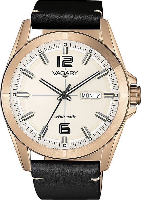 Orologio uomo Vagary Solo tempo in Pelle Cuoio Marrone scuro Movimento a Vista 21 rubini, 21600 alternanze Art.IX3-025-10l Vagary By Citizen in Orologi da polso E B Gioielli - Siderno, commercioVirtuoso.it