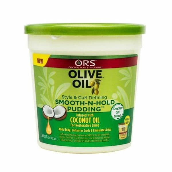 ORS OLIVE OIL STYLE & CURL DEFINIG,SMOOTH-N-HOLD PUDDING ,INFUSED WITH COCONUT OIL PER CAPELLI PAESE DI ORIGINE USA . in Maschere per capelli Agbon - Martinsicuro, commercioVirtuoso.it