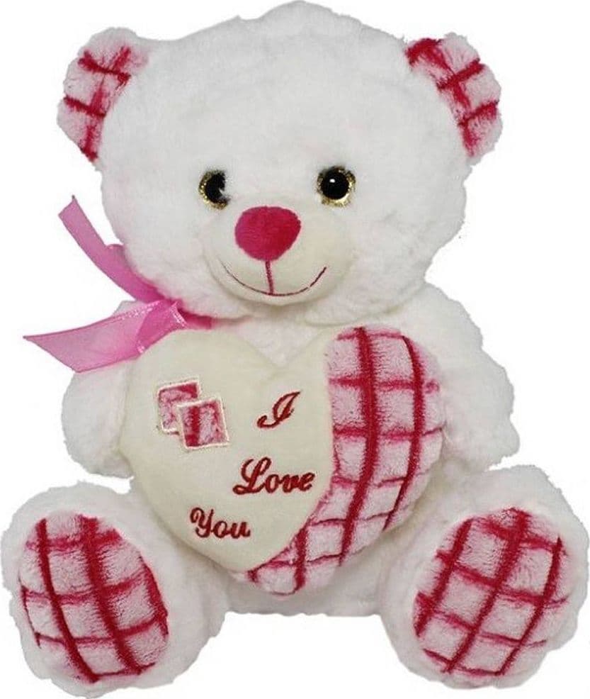 Orsacchiotto-Peluche-Pupazzo-Orso-Con-Cuore-E-Fiocco-25cm-San-Valentino-84673