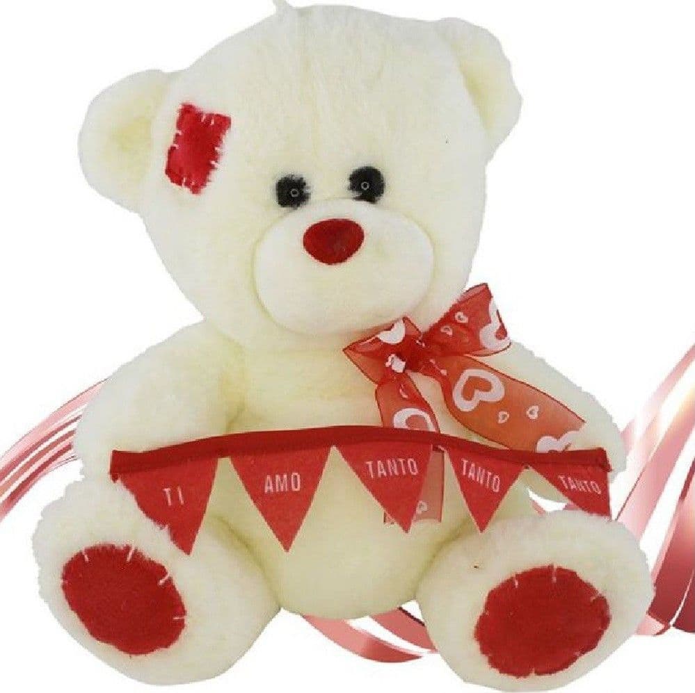 Orso In Peluche Fiocco Festone Ti Amo Tanto Tanto Tanto 22cm San Valentino 93857 Giochi e giocattoli/Peluche/Animali di peluche Trade Shop italia - Napoli, Commerciovirtuoso.it