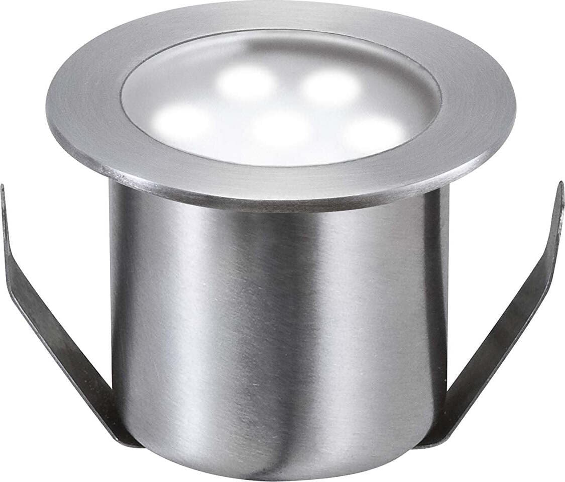 Osram-Paulmann-98869-Faretto-Professionale-da-Pavimento-EBL,-Rotondo,-IP65,-4-x-0,6-W,-44-mm,-in-Acciaio-Inox