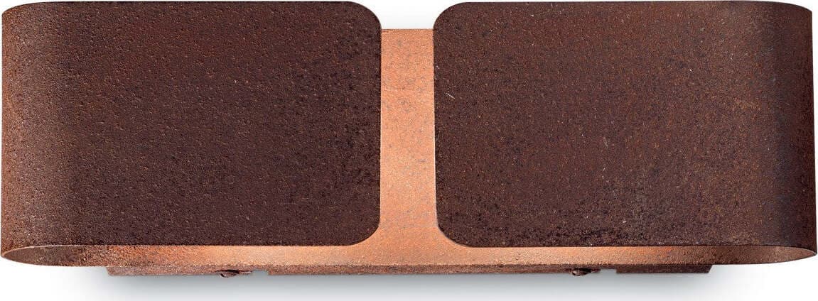 OUTLET-Applique-classico-Ideal-Lux-CLIP-AP2-SMALL-187365-E27-LED-metallo-biemissione-lampada-parete